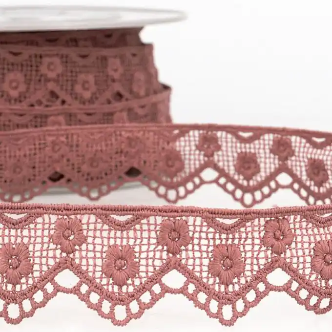 Top-Angebot Guipurespitze in altrosa 30 mm
