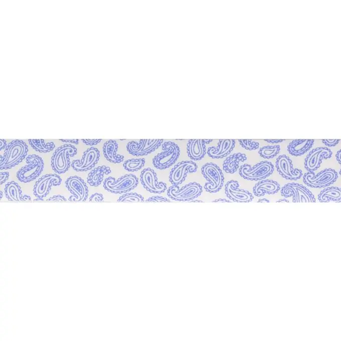 Gefaltetes Schrägband Paisley himmelblau Versand Am Gleichen Tag