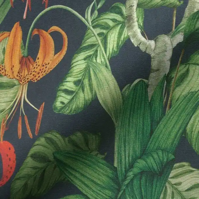 Outdorrstoff Digitalprint tropische Blumen Bunt Sonderangebot