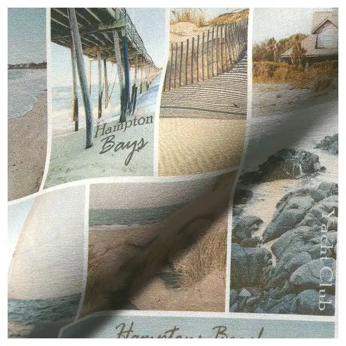 Neue Kollektion Stoff Halbpanama Souvenir de plage