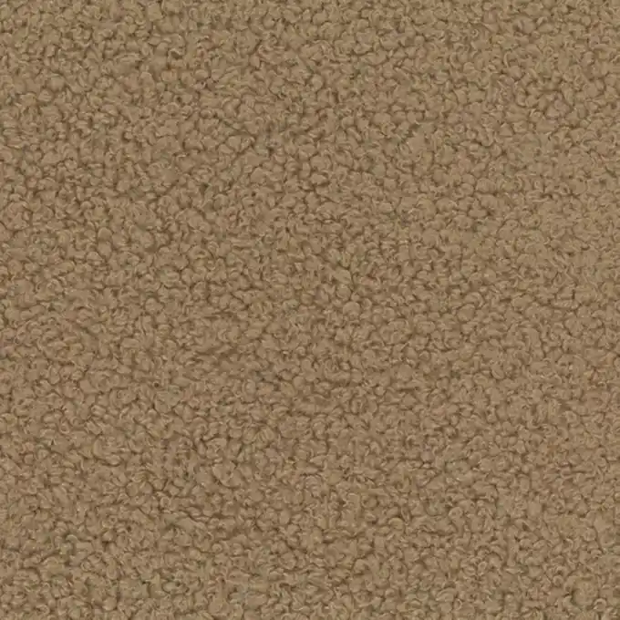 Bouclé-Stoff Hellbraun Finale Aktion