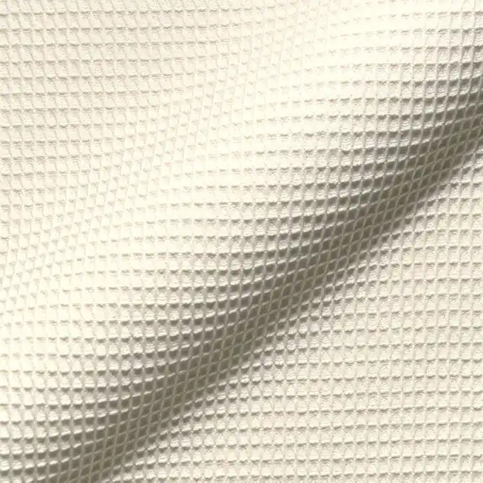 Kostenloser Versand Waffelpiqué zweifarbig Creme/Weiß