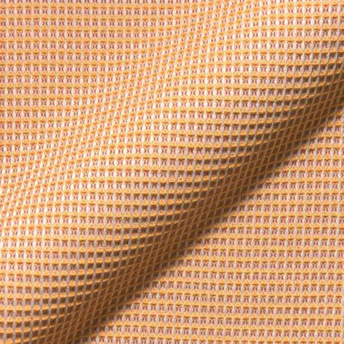 Rabatt Waffelpiqué zweifarbig Orange/Terrakotta