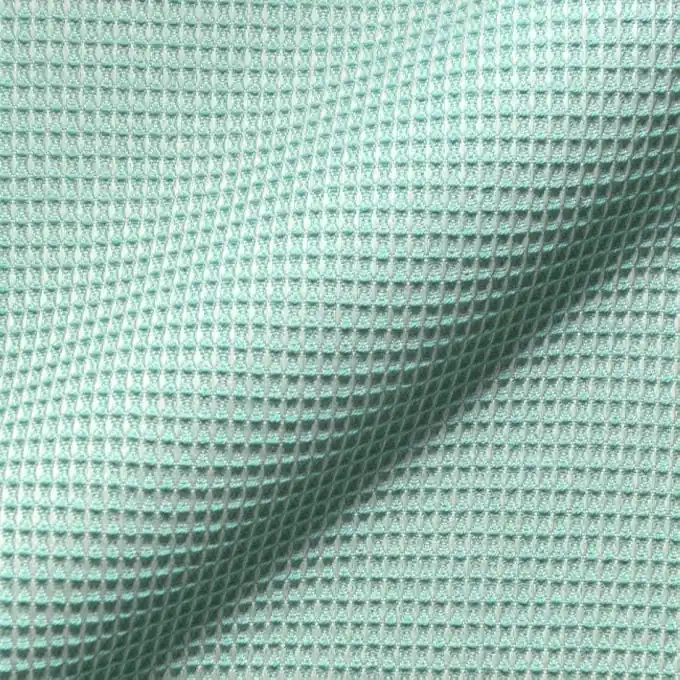 Im Trend Waffelpiqué zweifarbig Blau/Weiß