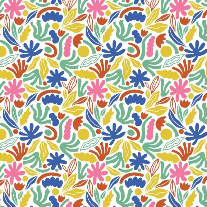 Cretonne abstrakte Motive bunt Nur Für Kurze Zeit