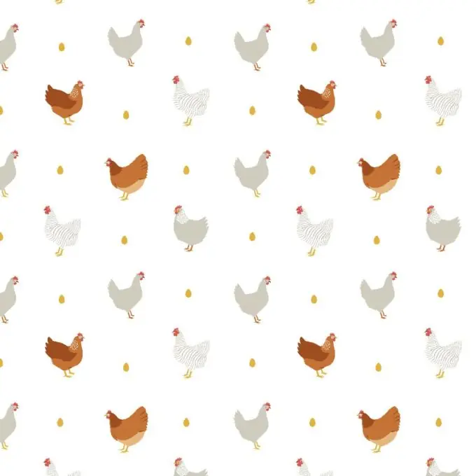 Nur Heute Cretonne Huhn Weiß