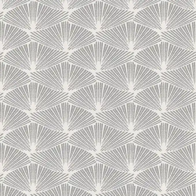 Direkt Vom Hersteller Jacquard-Stoff Fächer und Rauten Silber – 140 cm Breite