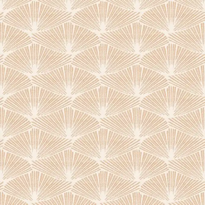 Jacquard Fächermotiv Beige Limited Edition