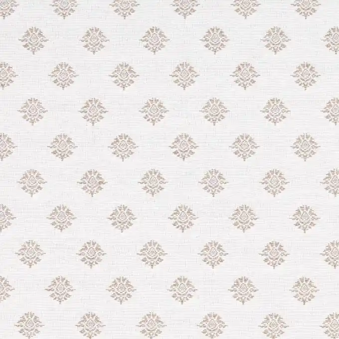 Jacquard mit weißen und beige Punkten, beidseitig verwendbar Preisreduziert