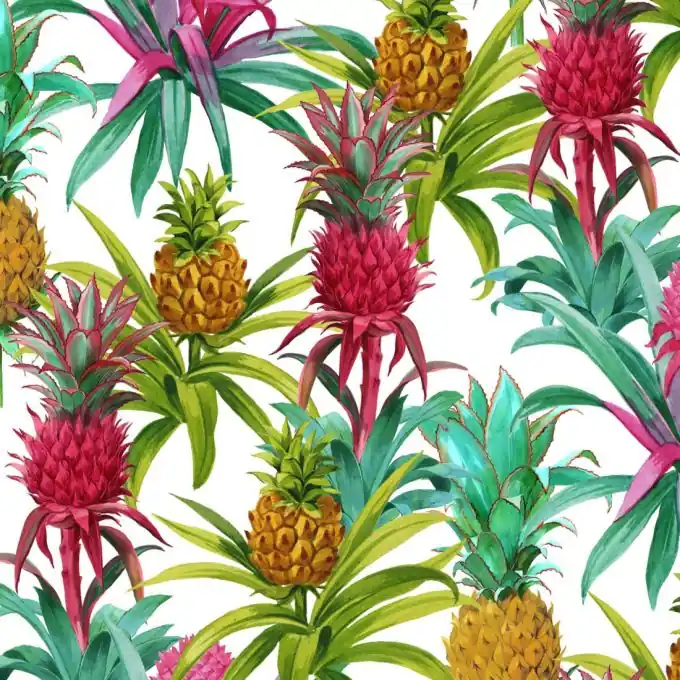 Jetzt Zugreifen Outdoorstoff Ananas Rosa/Gelb