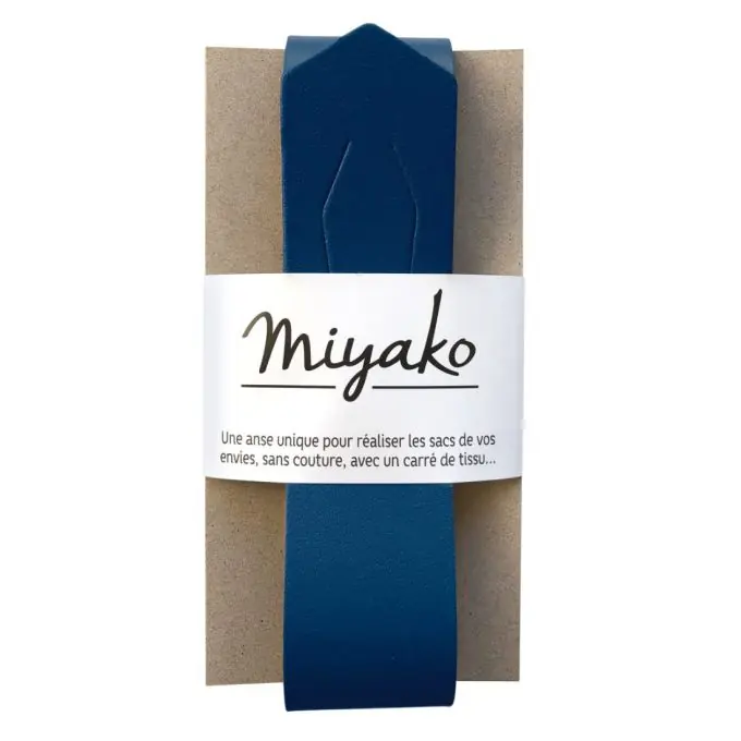Preisknaller Abnehmbarer Henkel Miyako Leder 50x4cm Marineblau – Miyako