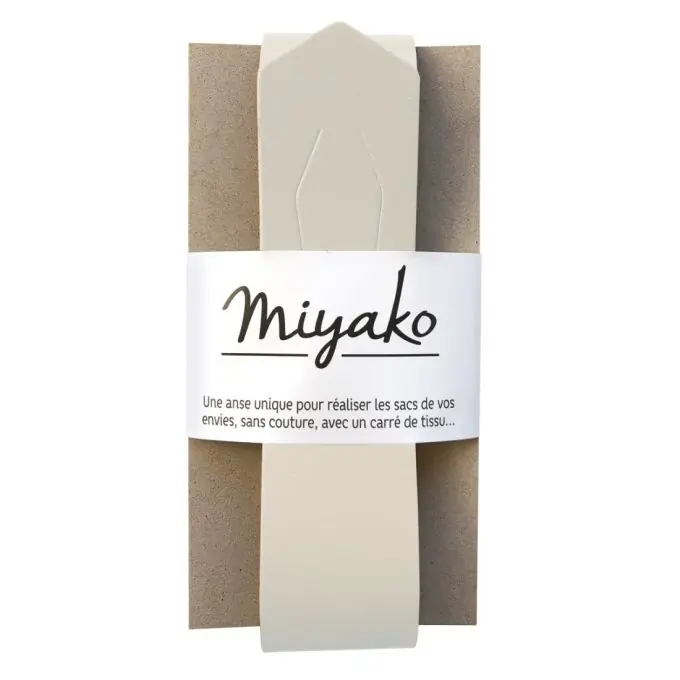 Top-Angebot Miyako Taschengriff Leder 50x4cm kreidefarben