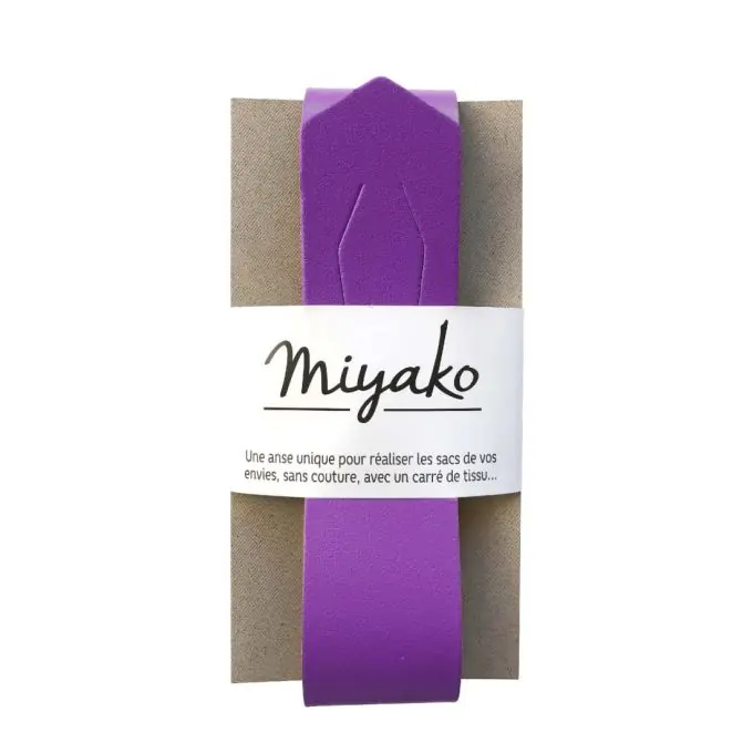 Original Abnehmbarer Henkel Miyako Leder 50x4cm Violett – Miyako