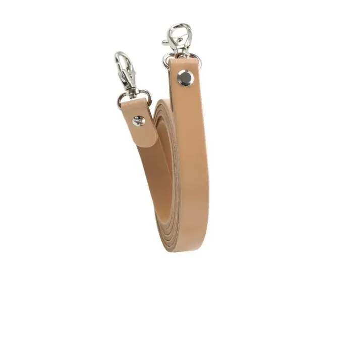 Gleich Bestellen Riemen Schultertasche Leder Karabinerhaken Ringe Sand – Miyako