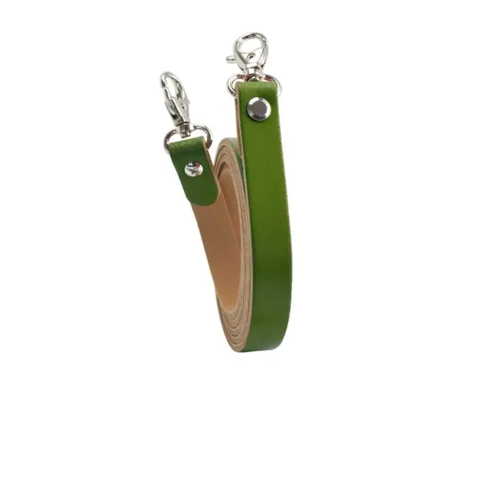 Top-Preis Riemen Schultertasche Leder Karabinerhaken Ringe Olivgrün – Miyako