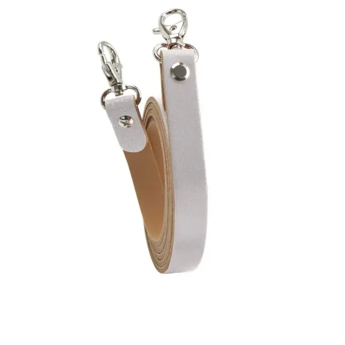 Riemen Schultertasche Leder Karabinerhaken Ringe Silberfarben – Miyako Solange Der Vorrat Reicht