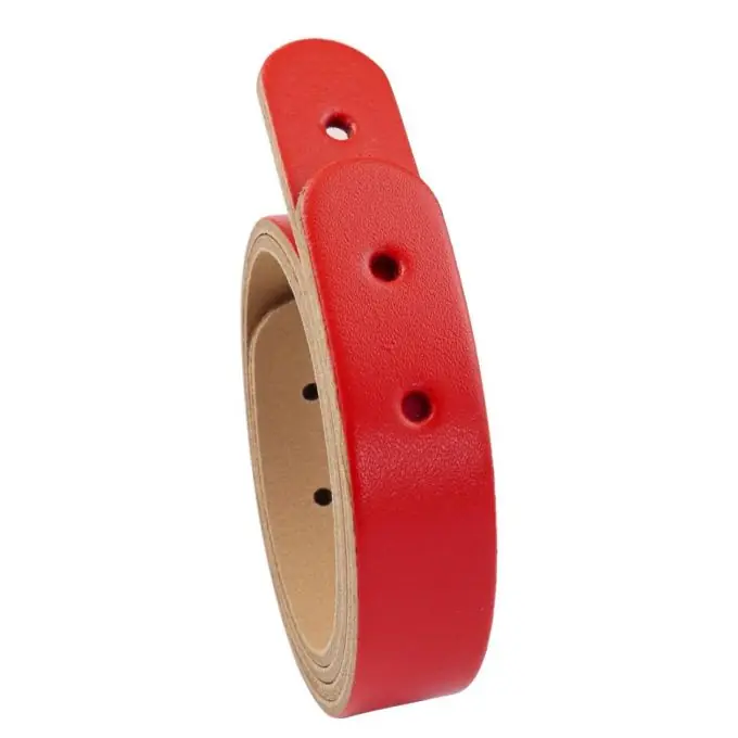 2 Lederriemen + Schraube chicago 50cm rot – Miyako Premium