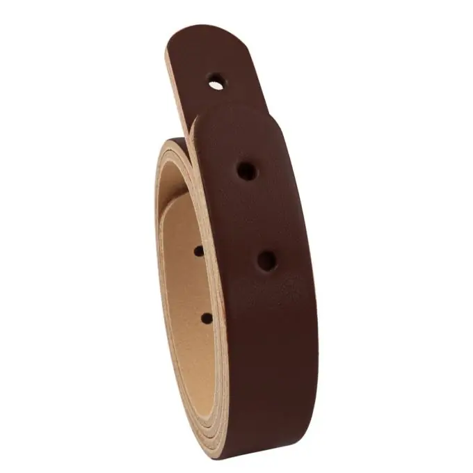 Expressversand 2 Lederriemen + Schraube chicago 50cm Nussbraun – Miyako
