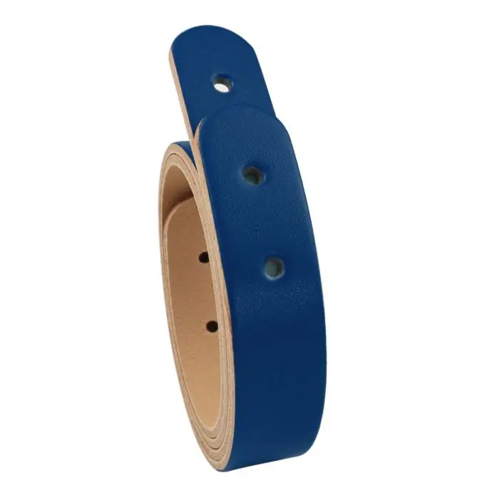 Handgefertigt 2 Lederriemen + Schraube chicago 50cm Marineblau – Miyako