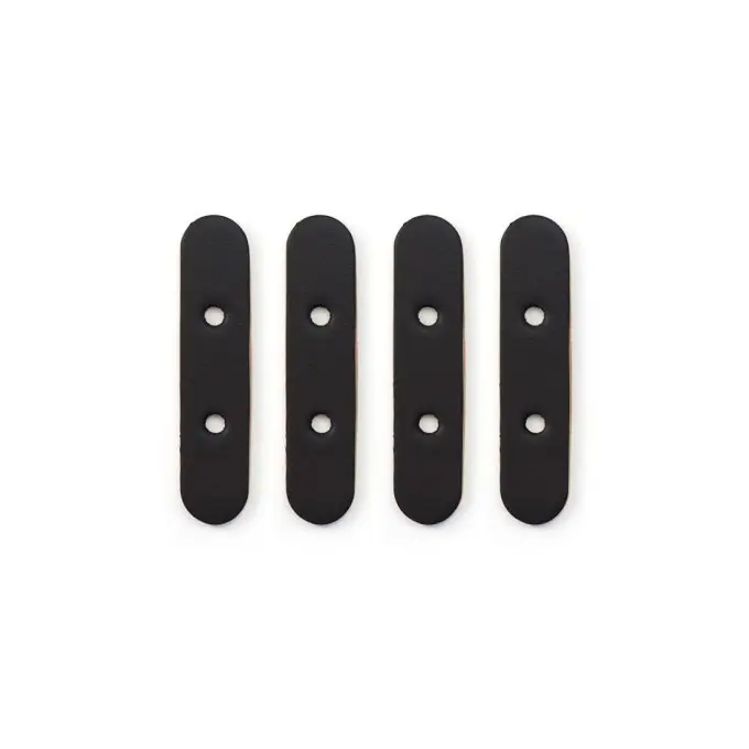 4 Lederverstärkungen für Riemen schwarz – Miyako Solange Der Vorrat Reicht