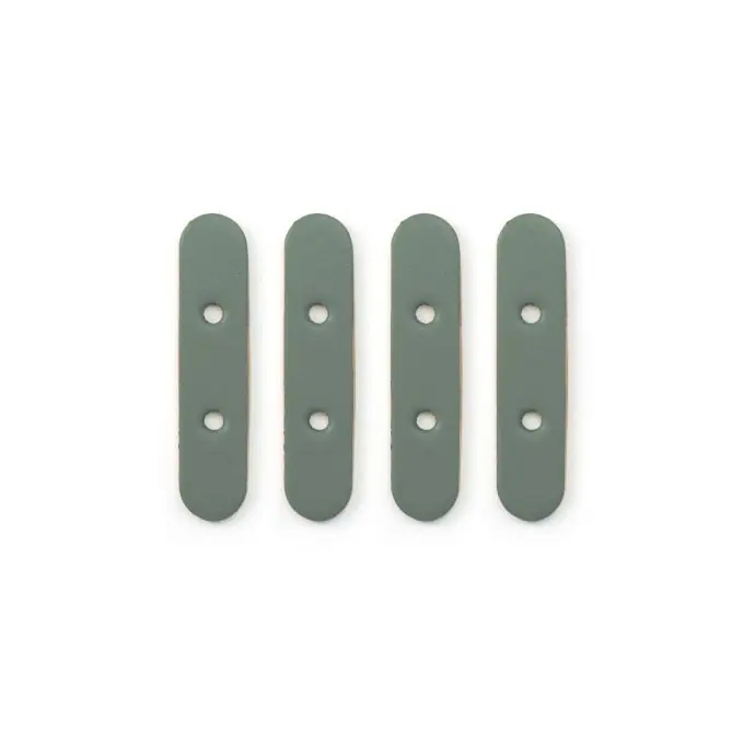 4 Lederverstärkungen für Riemen Khaki – Miyako Schneller Versand