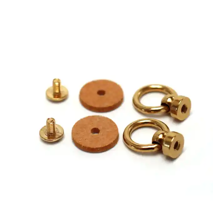 2 Schraubringe goldfarben + 2 Verstärkungen – Miyako Neue Kollektion