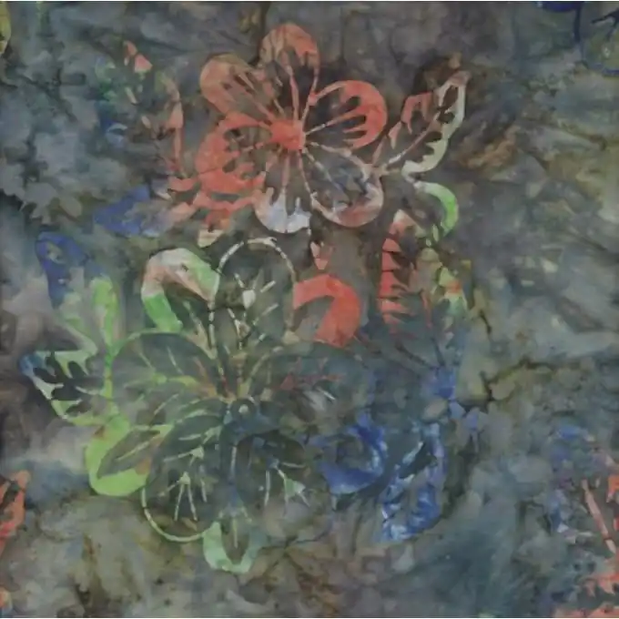 Baumwollstoff Batik Nachtblau Sale