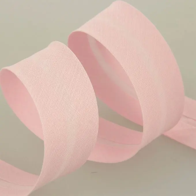 Markenware Schrägband gefaltet 30mm (15 +15) Puderrosa