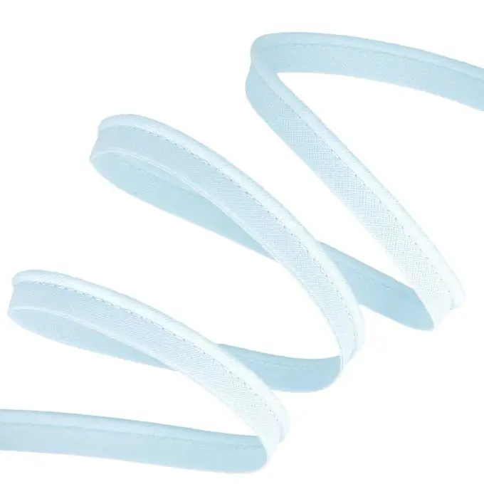 Garantierte Lieferung Paspel Polyester 10mm Hellblau