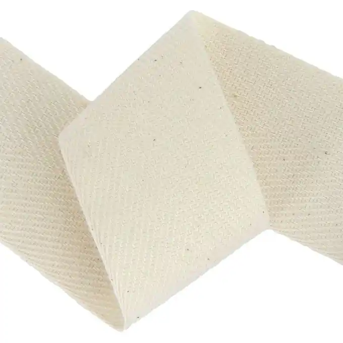 Bestpreis Band Baumwolle Creme 40mm