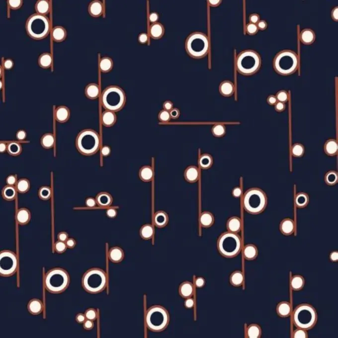 Highlight Baumwollpopeline Blau Nachtlichter 110cm – Dashwood