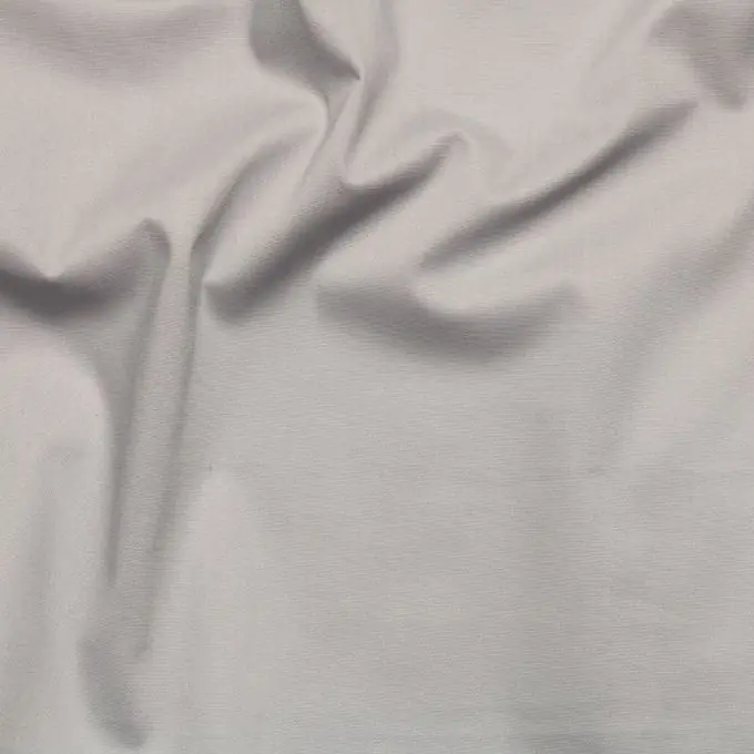 Popeline Baumwolle Stretch Hellgrau Markenprodukt