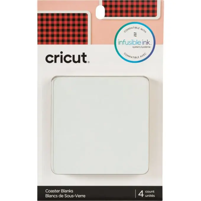 Kostenfreie Lieferung Cricut – 4 Untersetzer-Rohling, quadratisch Infusible ink