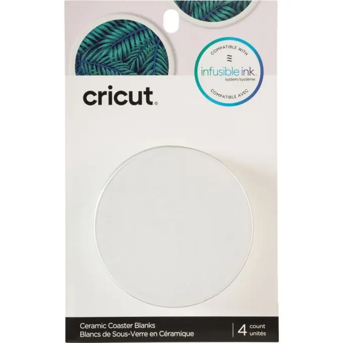 Kracherpreis Cricut – 4 Untersetzer-Rohlinge, rundInfusible ink