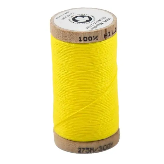Neuheit Nähgarn aus Bio-Baumwolle 275 m gelb
