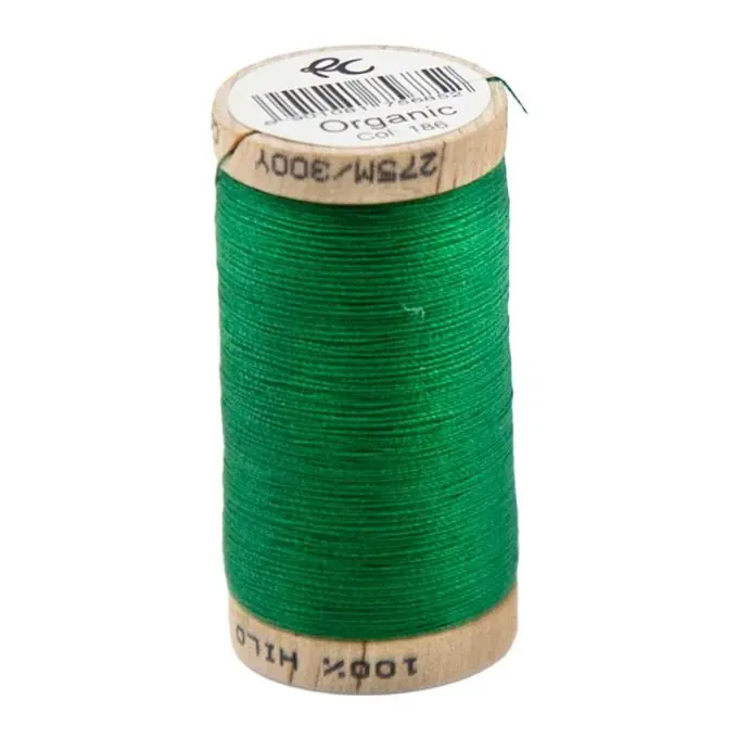 Ausverkauf Nähgarn aus Bio-Baumwolle 275 m grün
