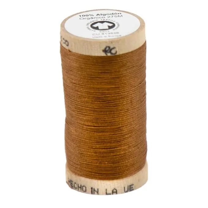 Nähgarn aus Bio-Baumwolle 275 m hellbraun Exklusiv