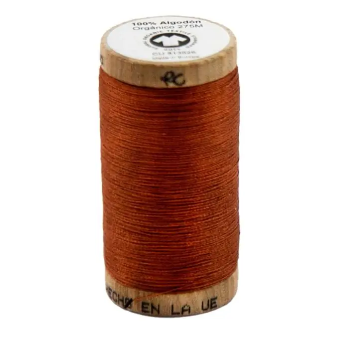 Nähgarn aus Bio-Baumwolle 275 m karamellfarben Sichere Zahlung
