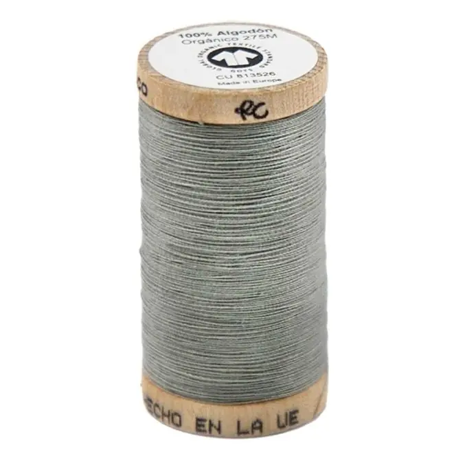 Rabatt Nähgarn aus Bio-Baumwolle 275 m grau