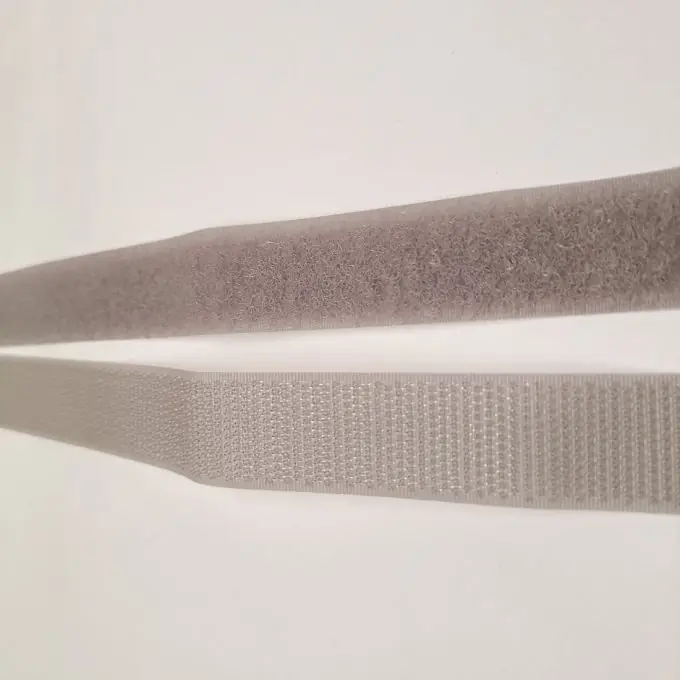 Beidseitiger Klettverschluss 20 mm hellgrau Neu Im Sortiment