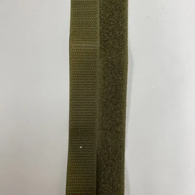 Beidseitiger Klettverschluss 20 mm khaki Weltweiter Versand
