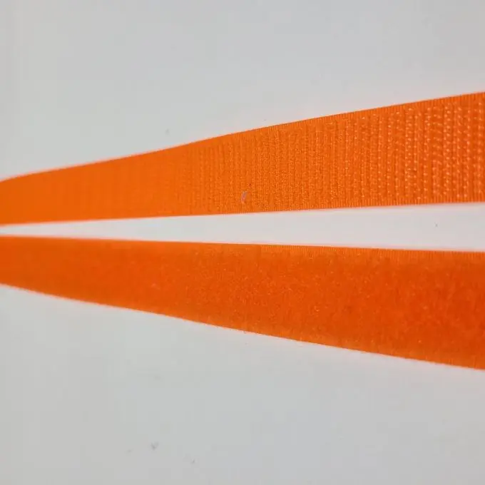 Beidseitiger Klettverschluss 20 mm orange Billig