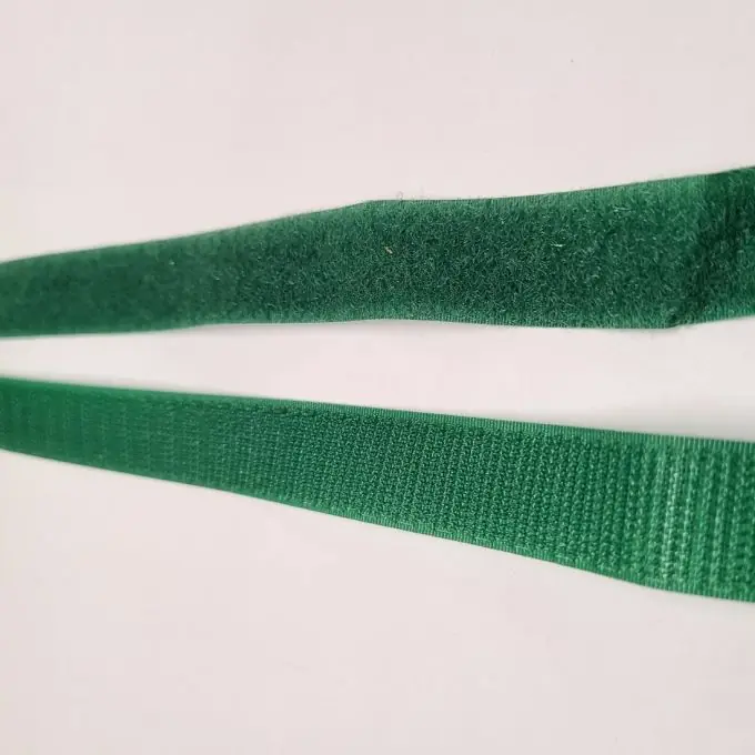 Beidseitiger Klettverschluss 20 mm grün Billig