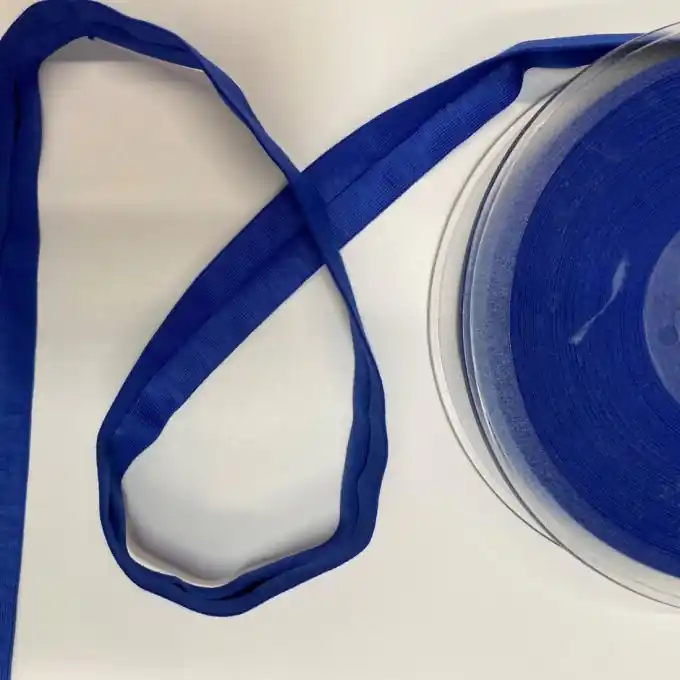 Schrägband aus Baumwoll-Jersey und Elasthan 20 mm königsblau Versand Am Gleichen Tag