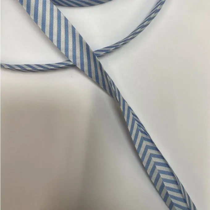 Jetzt Bestellen Schrägband mit Streifen 18 mm himmelblau