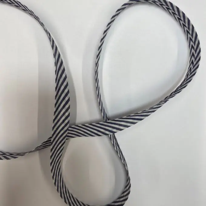 Schrägband mit Streifen 18 mm marineblau Bestseller