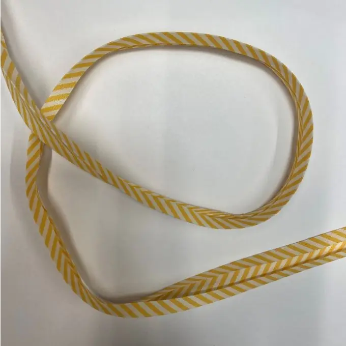 Schrägband mit Streifen 18 mm gelb Preisknaller