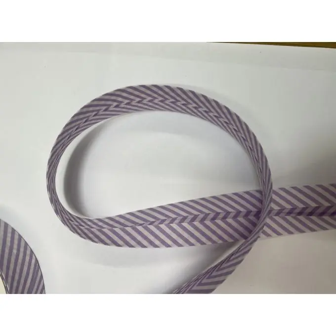 Schrägband mit Streifen 30 mm lila Großhandel