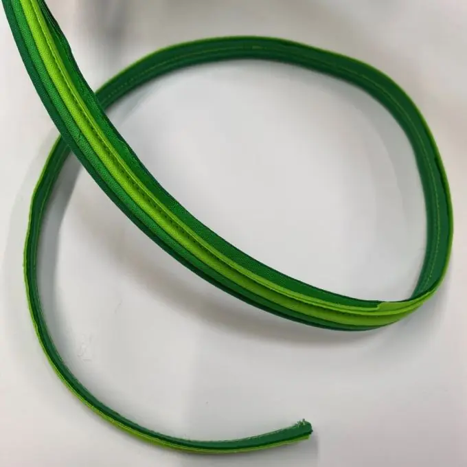 Schrägband mit drei Stoffen 15 mm grün Billig