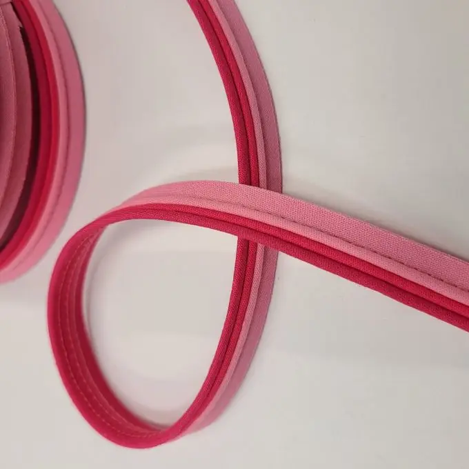 Nur Heute Schrägband mit drei Stoffen 15 mm rosa